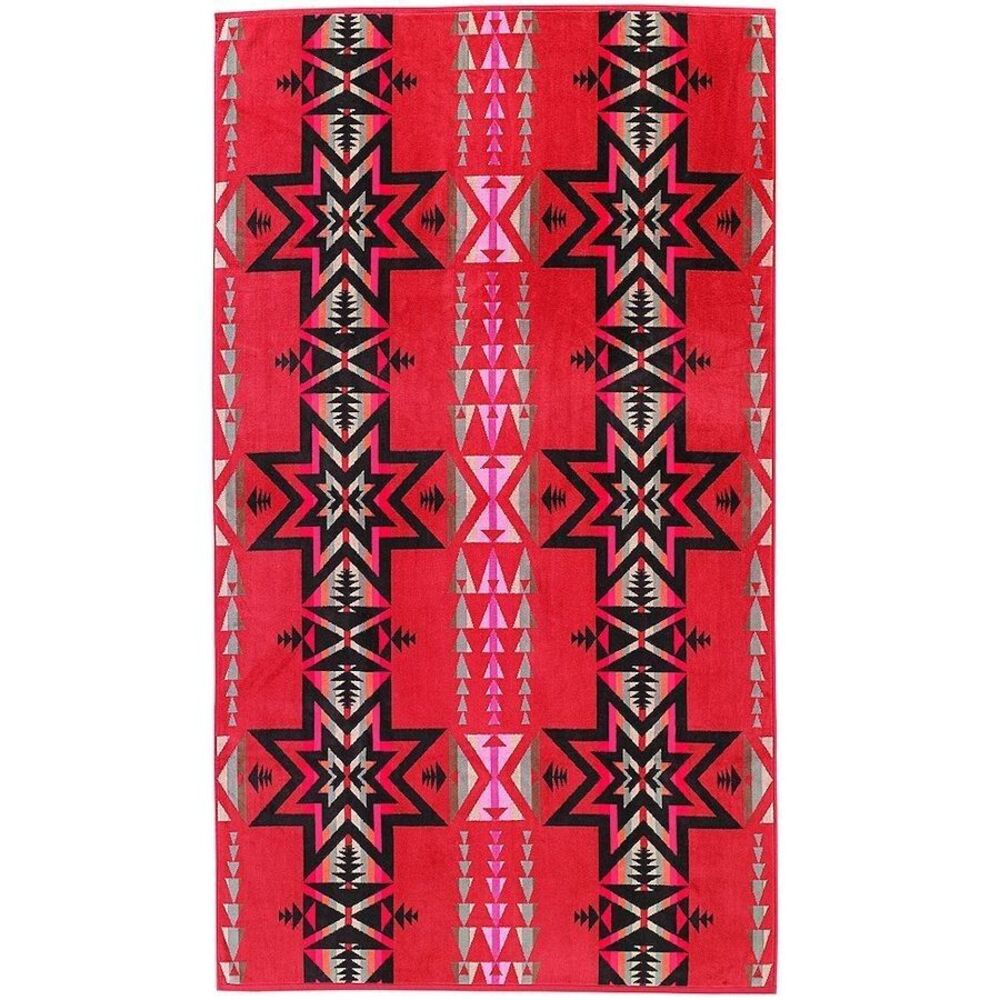 PENDLETON Spa or Beach Towel 38x65 Oversized Cotton Plains Star Southwestern